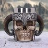 Viking Skull Tankard 19cm Skulls Top 200 None Licensed