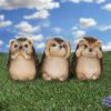 Three Wise Hedgehogs 9cm Animals Out Of Stock