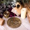 Triquetral Scent Incense Burner (Set of 4) 12.5cm Witchcraft & Wiccan Gifts Under £100