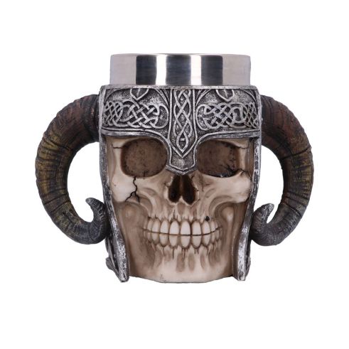 Viking Skull Tankard 19cm Skulls Top 200 None Licensed