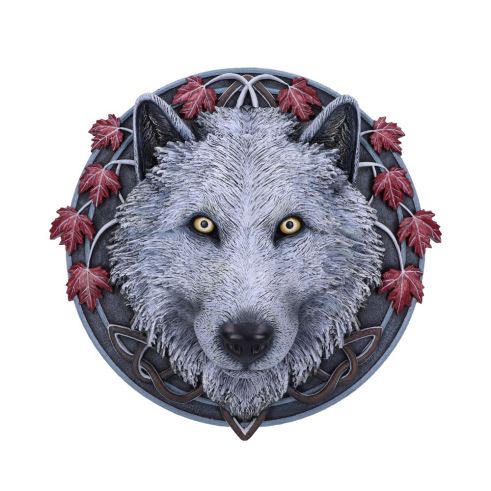 Guardian of the Fall Wall Plaque (LP) 29cm Wolves Gifts Under £100