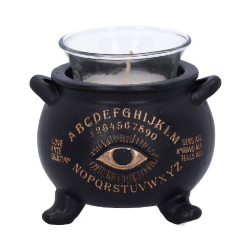 All Seeing Cauldron Candle Holder 9cm Witchcraft & Wiccan Halloween Highlights Homeware