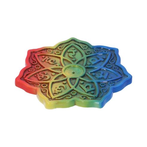 Rainbow Meditation Incense Burner 12cm (Set of 4) Buddhas and Spirituality Sale Items