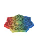 Rainbow Meditation Incense Burner 12cm (Set of 4) Buddhas and Spirituality Sale Items